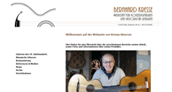 Desktop Screenshot of kresse-gitarren.de