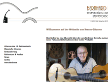 Tablet Screenshot of kresse-gitarren.de